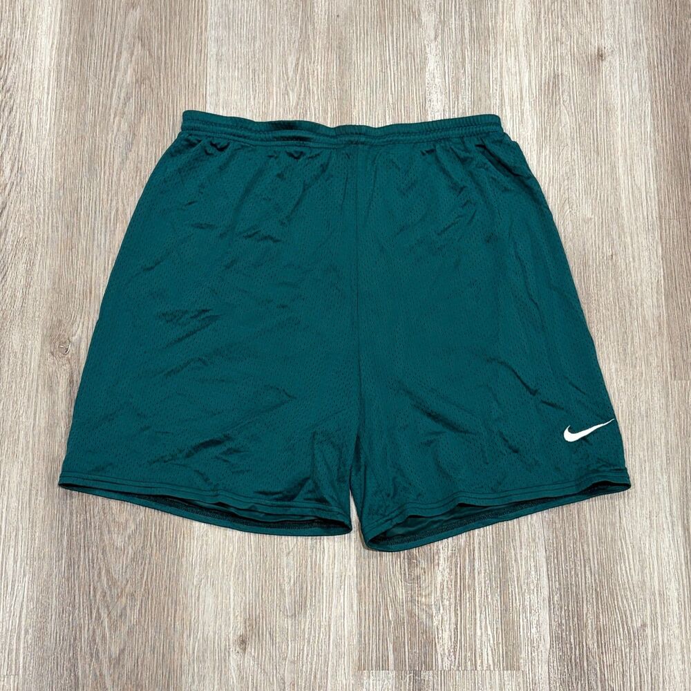 RARE Vintage 90s Nike Mesh Baggy Basketball Shorts Men's Size M Forest Green